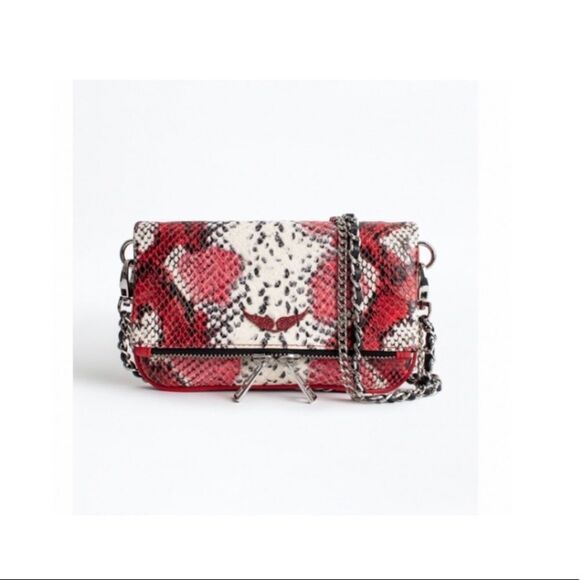 Zadig & Voltaire Handbags - Zadig & Voltaire Rock Nano Snakeskin Clutch/Purse.